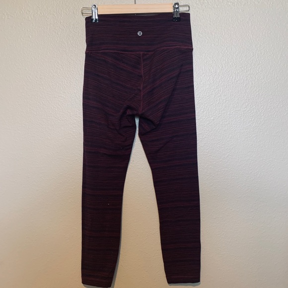 lululemon athletica Pants - Lululemon wine high times 7/8 legging size 6